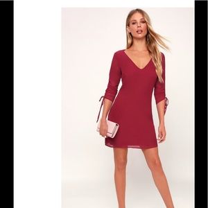 Lulus Romantic Twist Shift Dress w TAGS